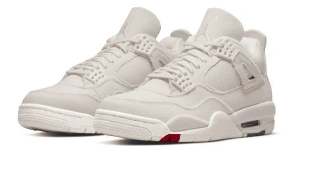 Cheap Retro Air Jordan Canvas DQ4909-100 4 Blank 0806